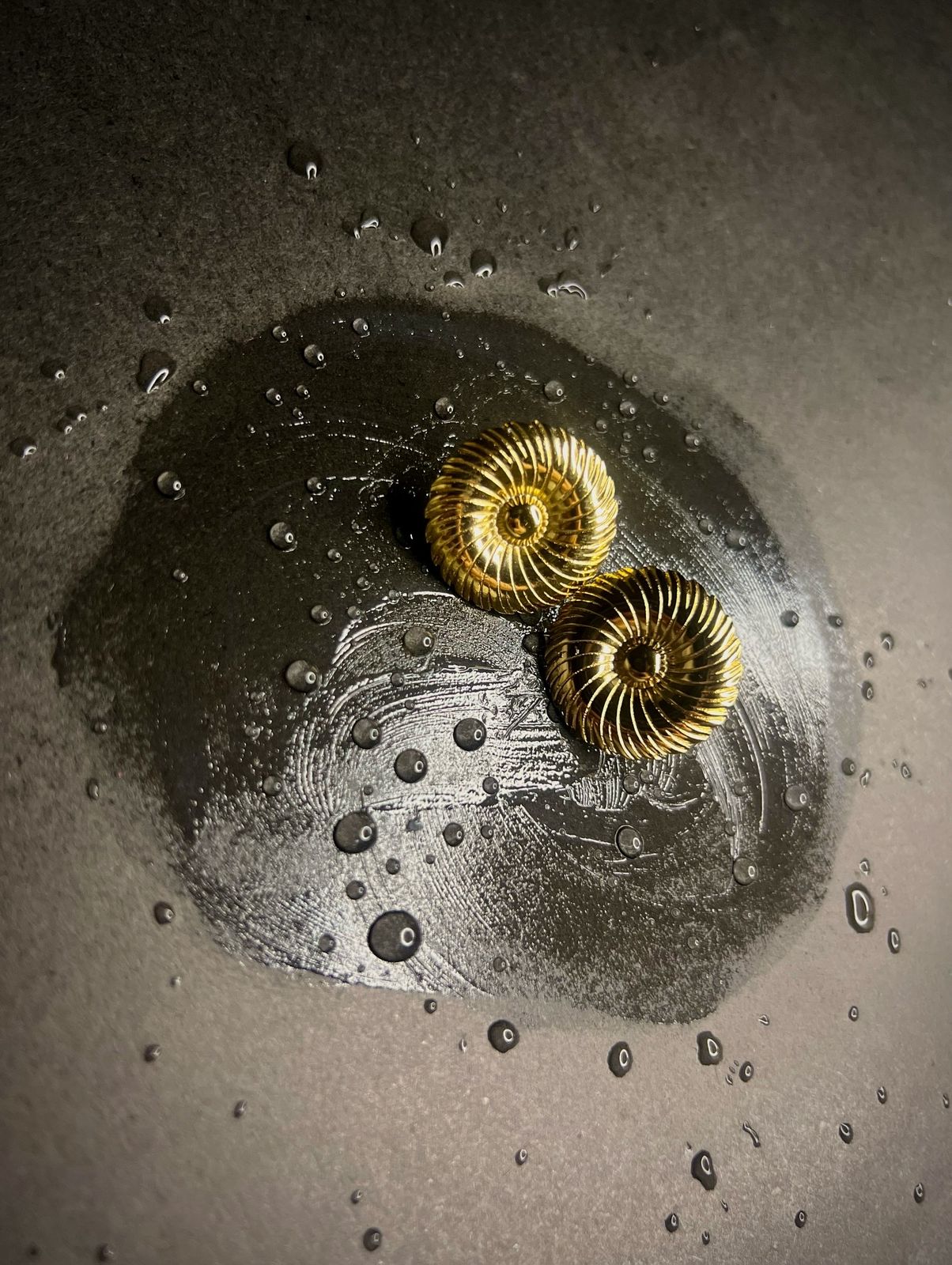 Golden Orbit Earrings - Gold