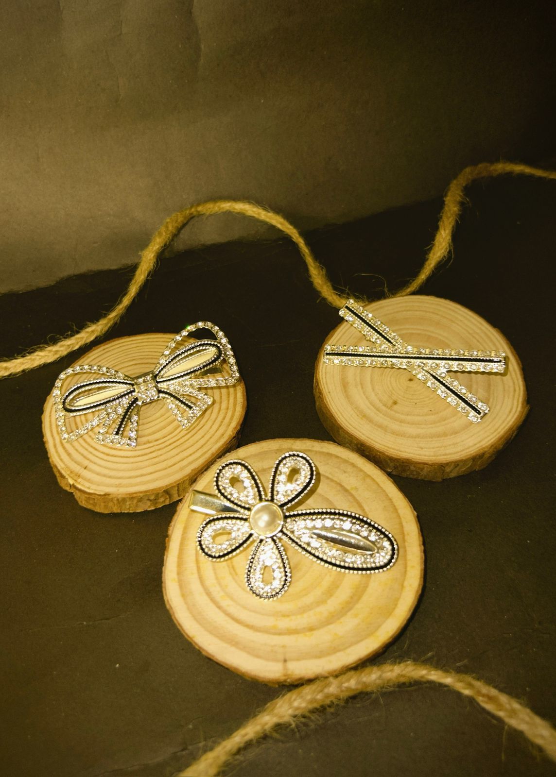 Silver Hair Pin Set - 1
