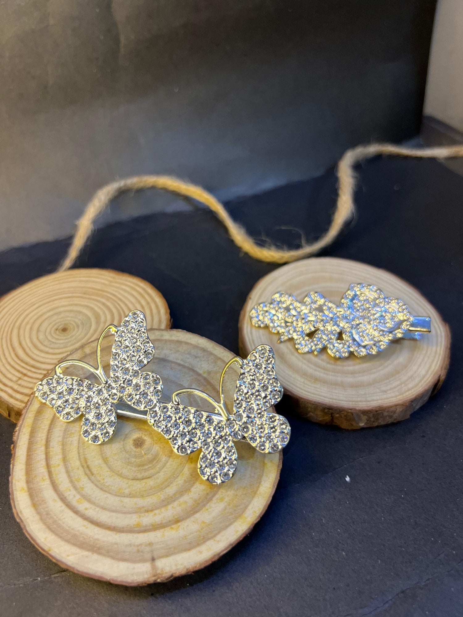 Silver Hair Pin Set - 3